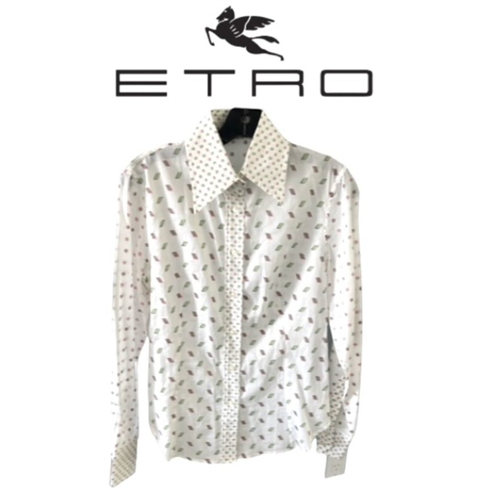 ETRO Milano Abstract/Retro Print Blouse